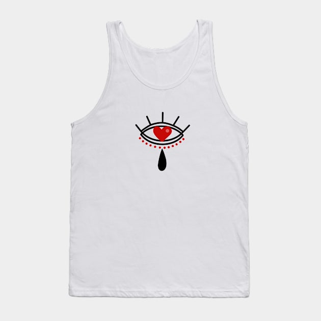 THE EYE HEART Tank Top by MAYRAREINART